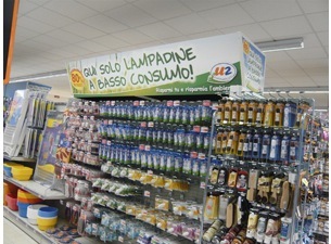 Unes: restyling green per il supermercato di Pavia