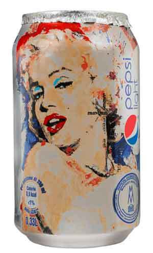 Pepsi light celebra il mito di Marylin con lattine limited edition