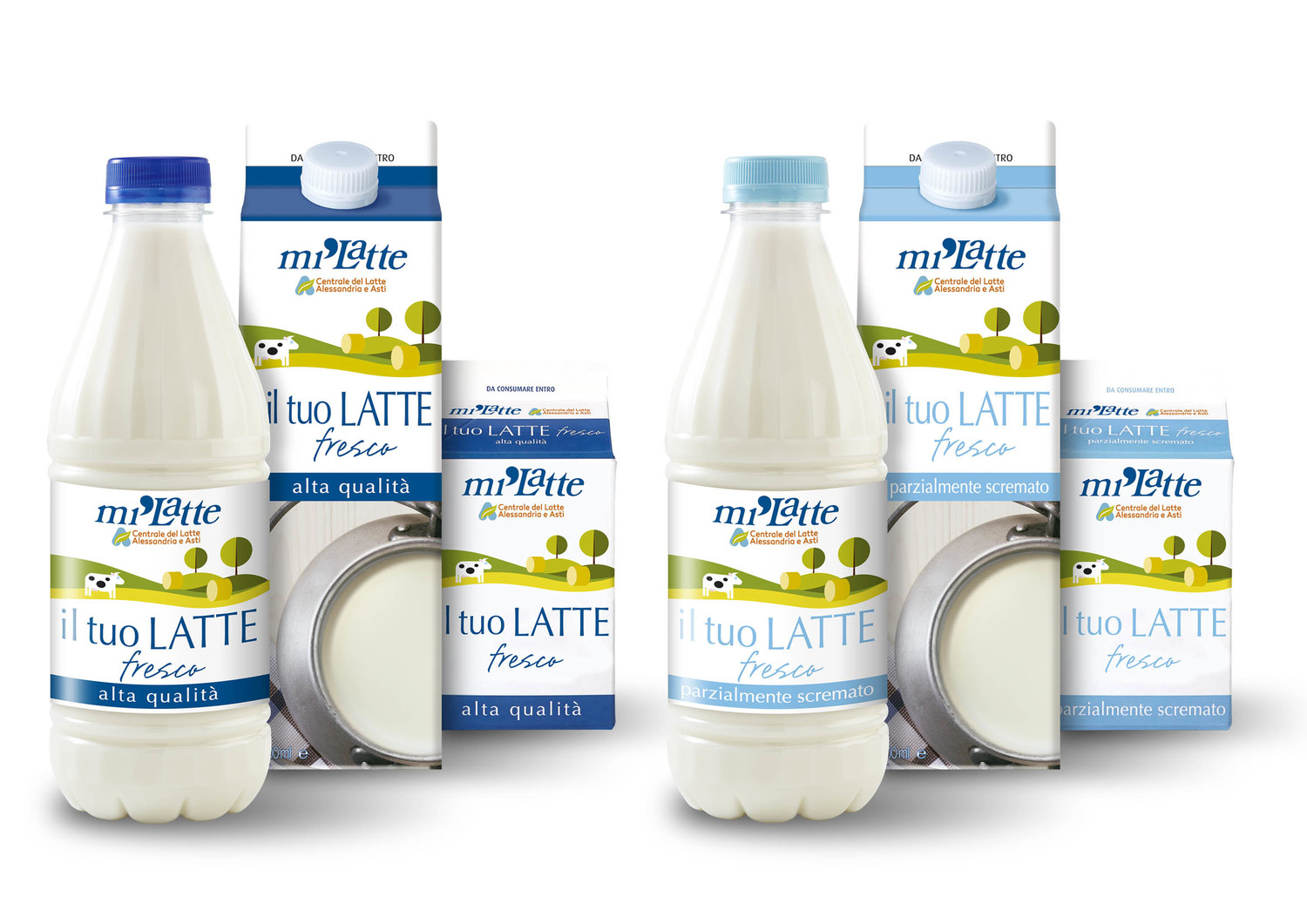 Nuova identità di marca e packaging per lo storico marchio toscano “mi’ Latte”