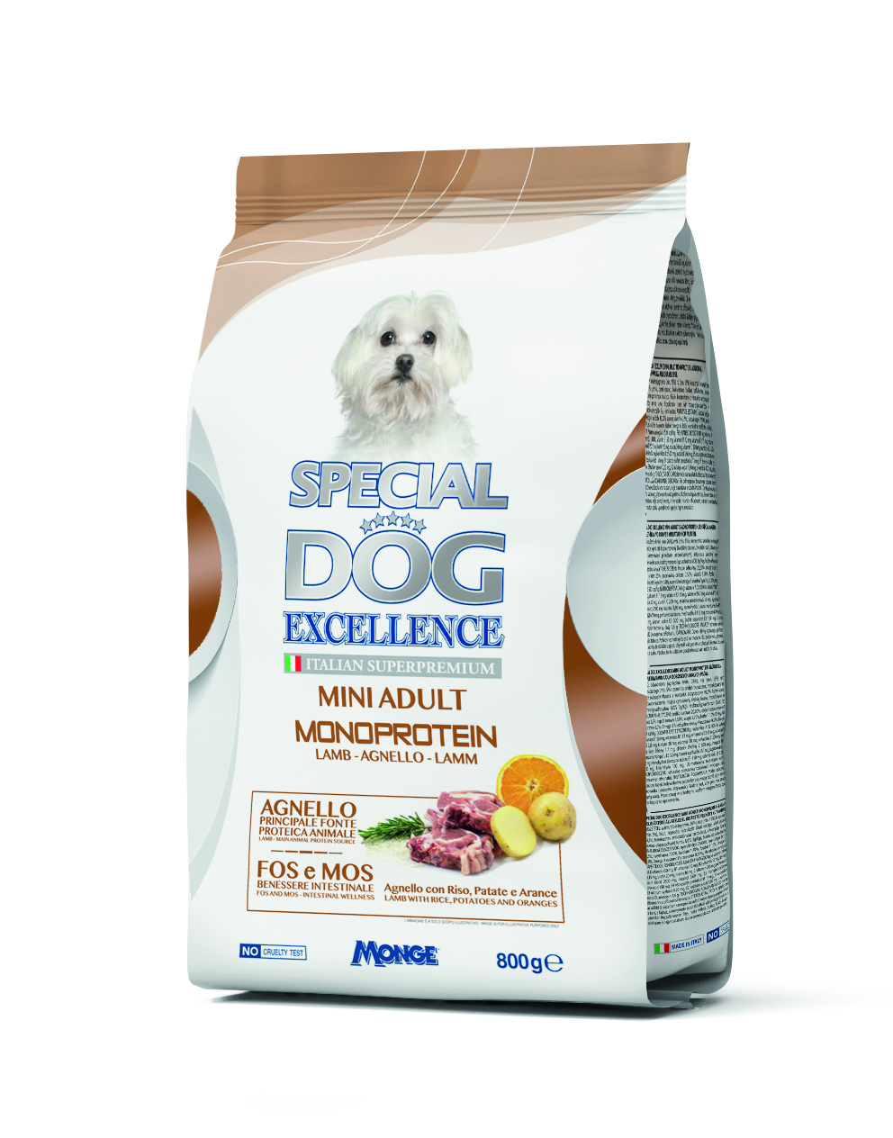 Monge: special dog excellence, mini adult agnello monoproteico