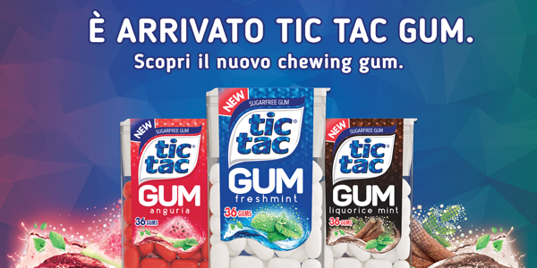 Ferrero lancia Tic Tac Gum