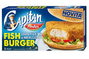 Capitan Findus presenta i Fish Burger