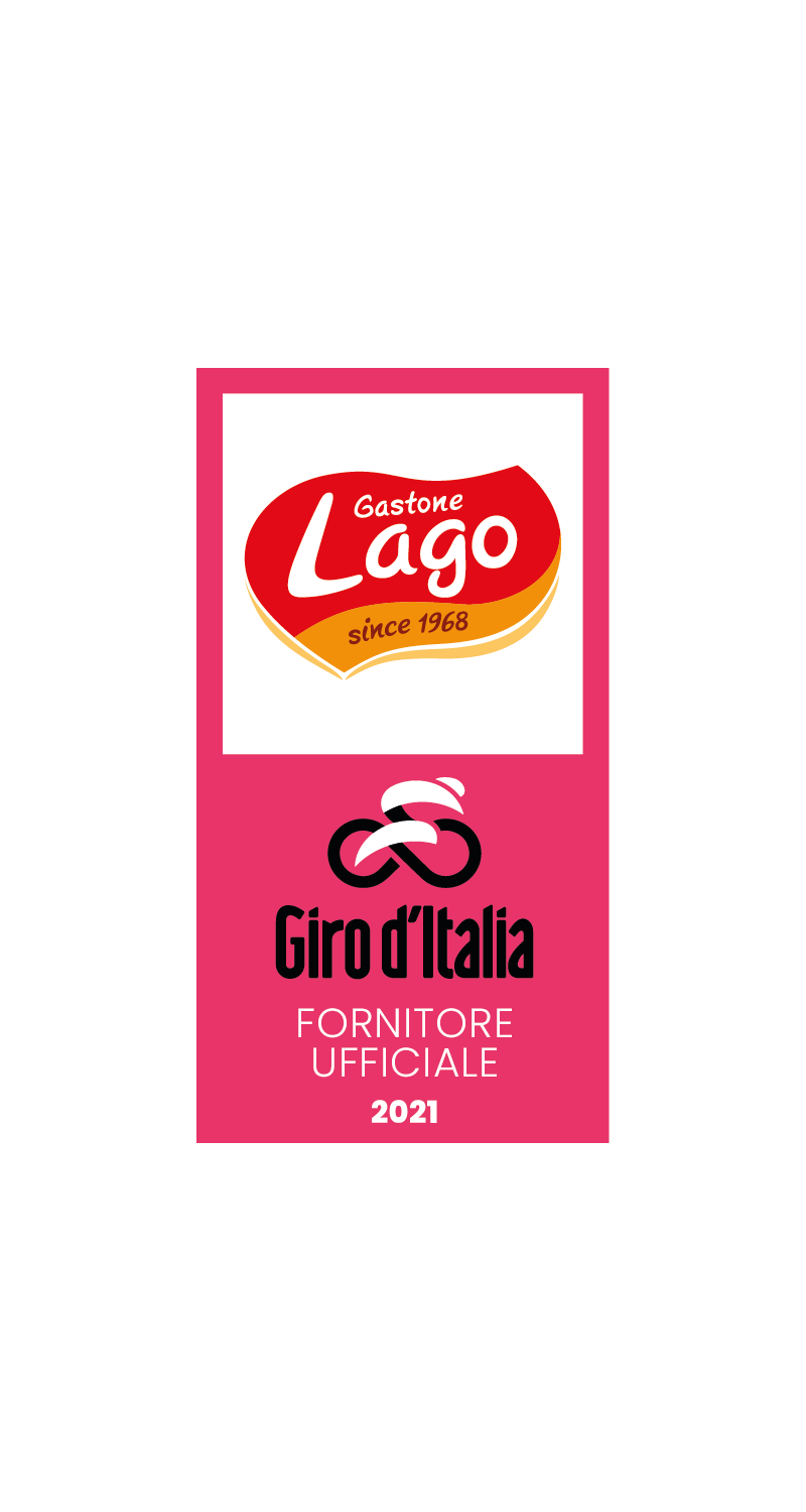 ​Lago Group è fornitore ufficiale del Giro d’Italia 2021 con Le merende di Gastone 