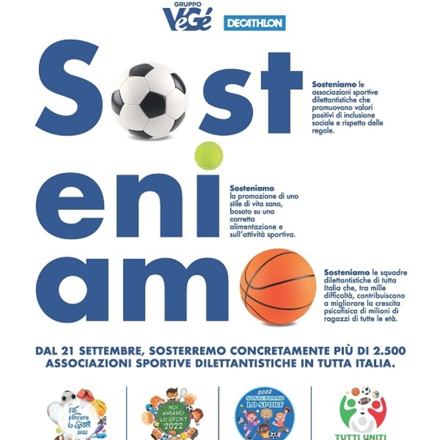 Gruppo VéGé sostiene le associazioni sportive dilettantistiche 