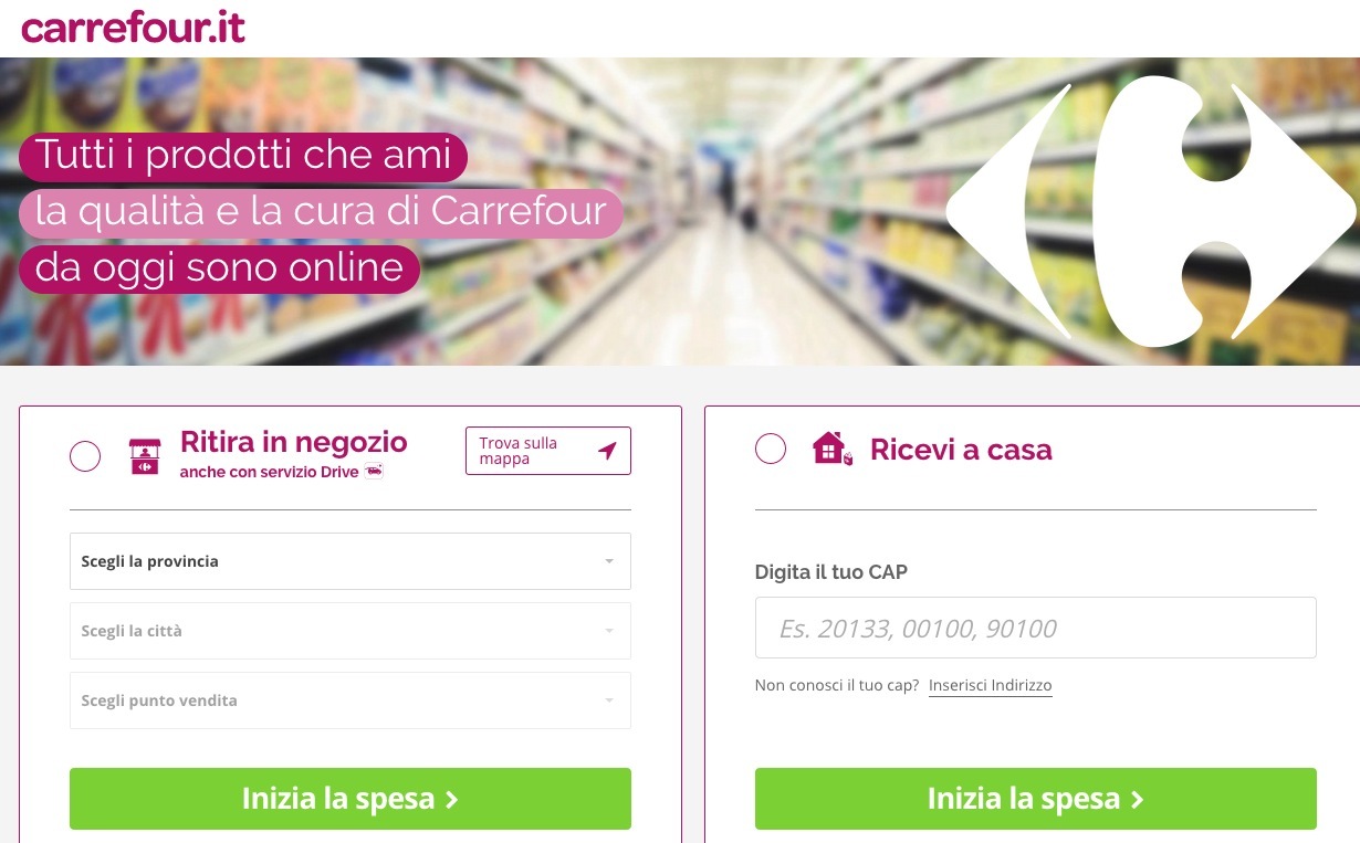Carrefour Italia cambia volto al servizio di e-commerce 