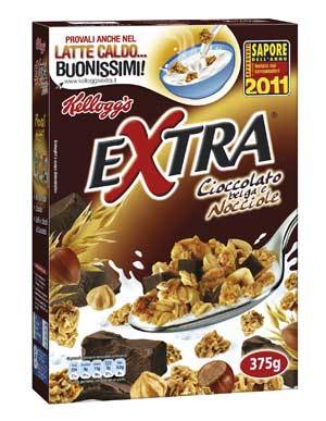 I Cereali Kellogg Extra ricevono il premio "Sapore Dell'anno 2011"