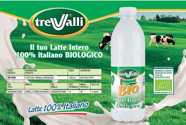 Trevalli Cooperlat lancia il Latte Intero Biologico