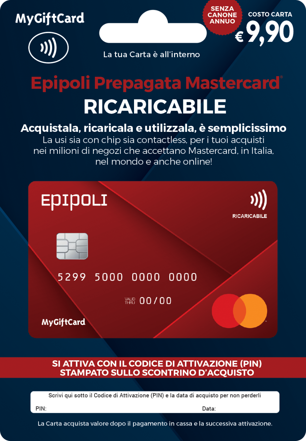 Epipoli porta il FinTech al supermercato con la sua ricaricabile Mastercard