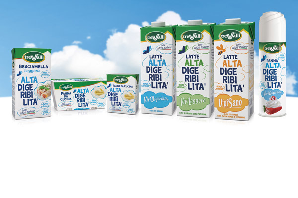 ​Linea Alta Digeribilità Trevalli: senza lattosio, senza glutine, con latte 100% italiano