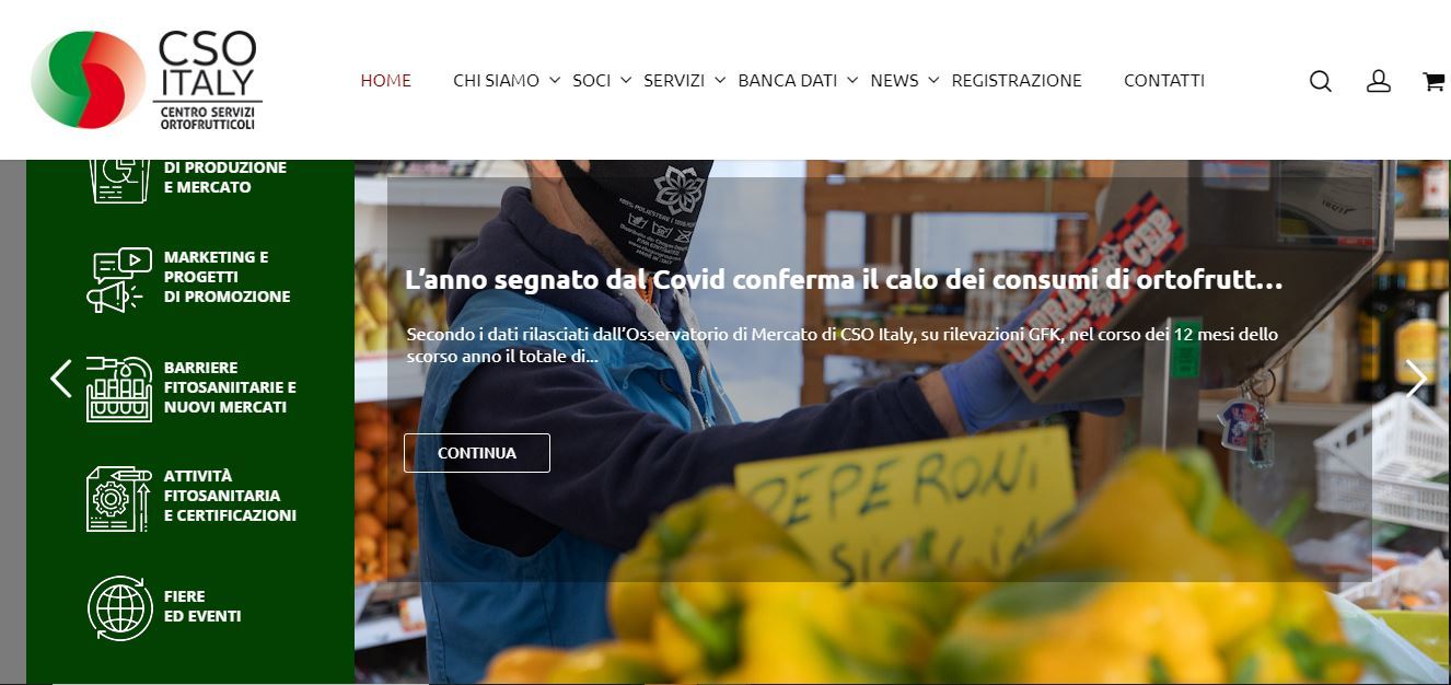 ​Cso Italy, ortofrutta: l’anno segnato dal Covid conferma il calo dei consumi 