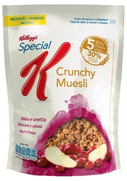 Kellogg presenta Special K Crunchy muesli mela e uvetta