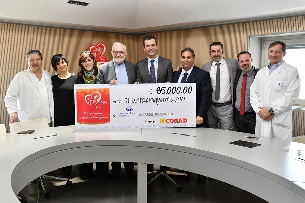 Conad dona 85mila euro all’Ospedale Pediatrico Bambino Gesù