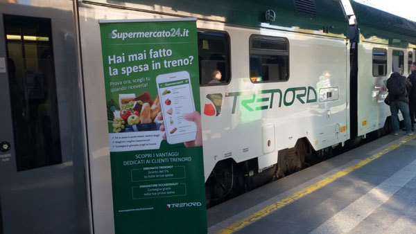 Supermercato24 sigla partnership con Trenord