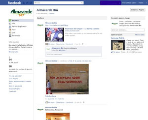 Almaverde Bio debutta su Facebook