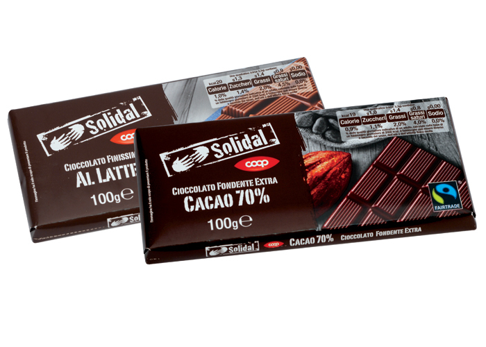 Coop: debutta la nuova linea di cioccolato Solidal 