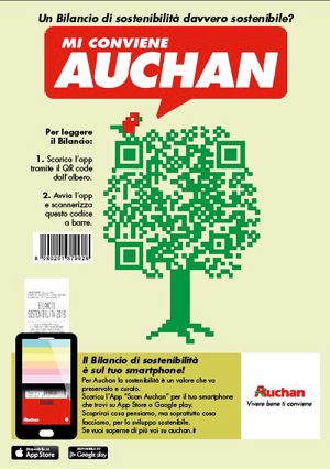 Auchan presenta l’app per scaricare il Bilancio di Sostenibilità