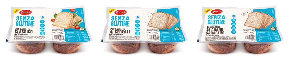 ​La linea Doria gluten-free porta in tavola il pane per tutti   