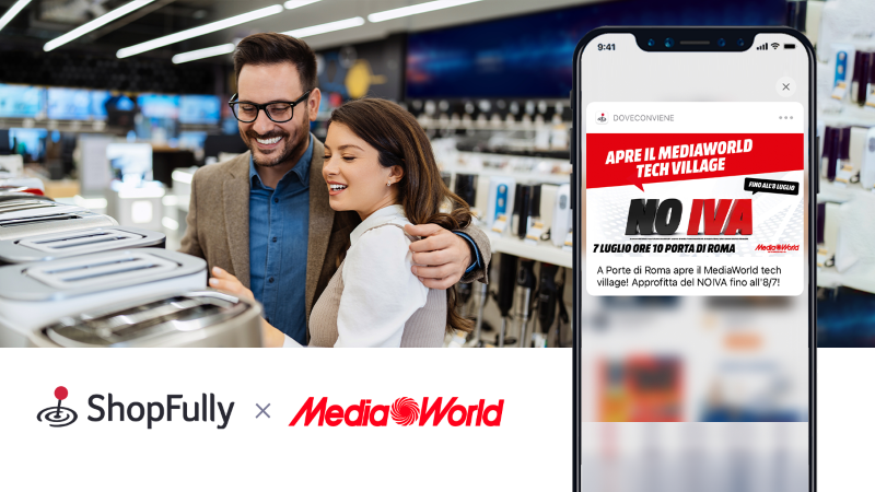 ​Mediaworld sceglie ShopFully per le attività di drive to store