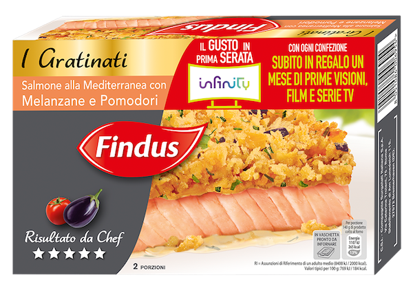 Findus presenta “Gratinati & Infinity. Il gusto in prima serata”