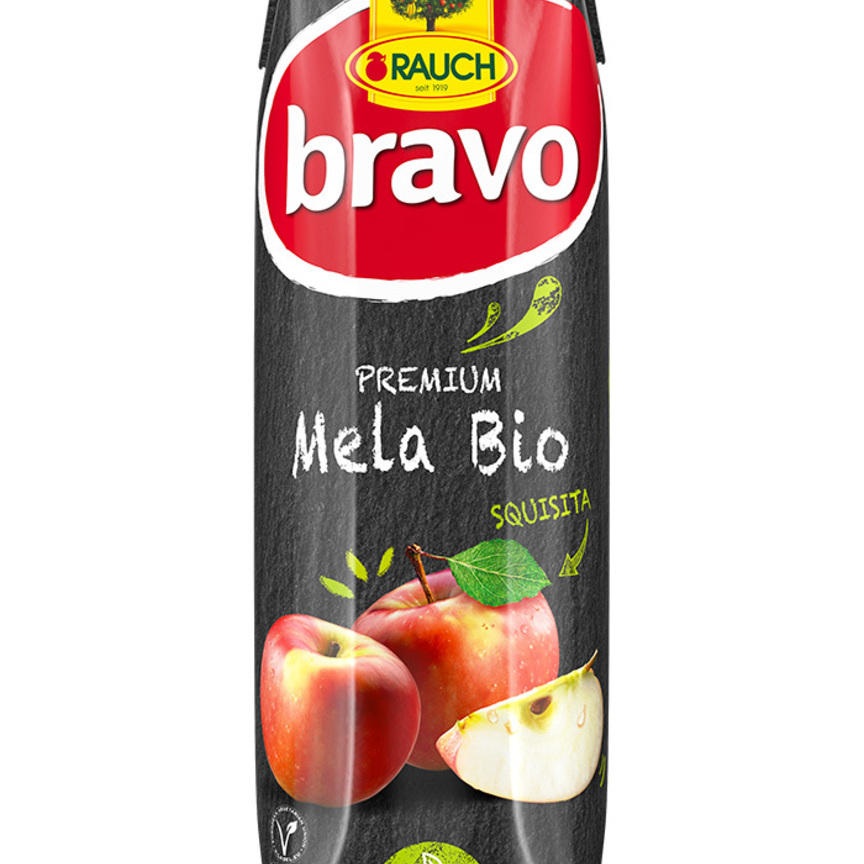 Rauch presenta sul mercato italiano il succo 100% mela bio