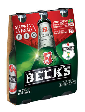 Beck’s è la birra ufficiale del Mondiale FIFA 2014 in Italia 