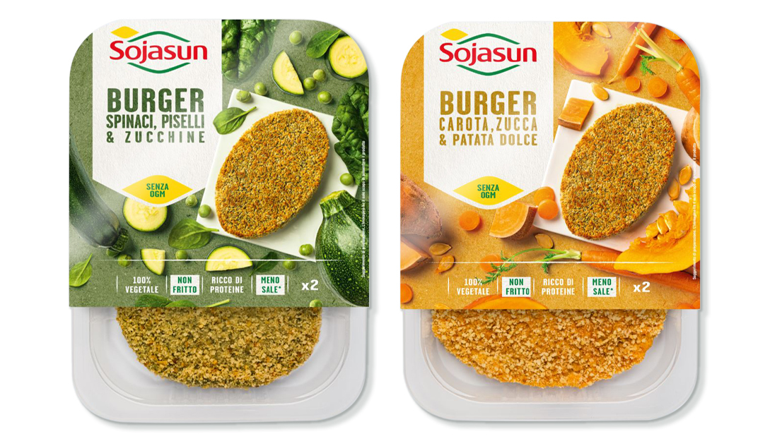 Sojasun presenta i nuovi burger ispirati ai colori della natura