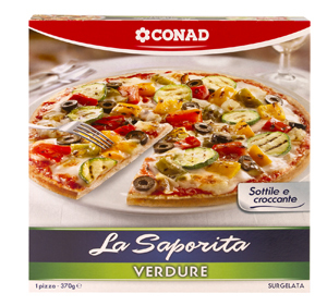 Conad presenta le pizze surgelate della linea “La Saporita”