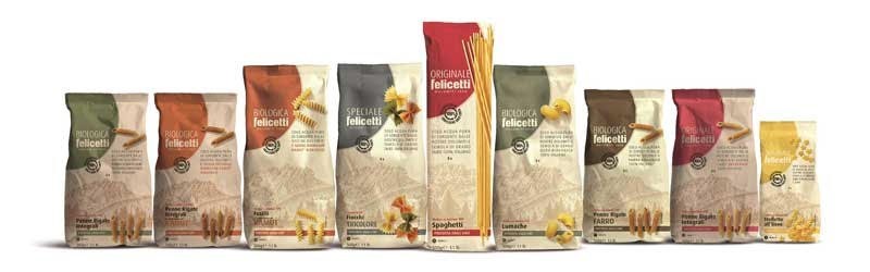 Pastificio Felicetti: rebranding e nuovo packaging 100% carta 