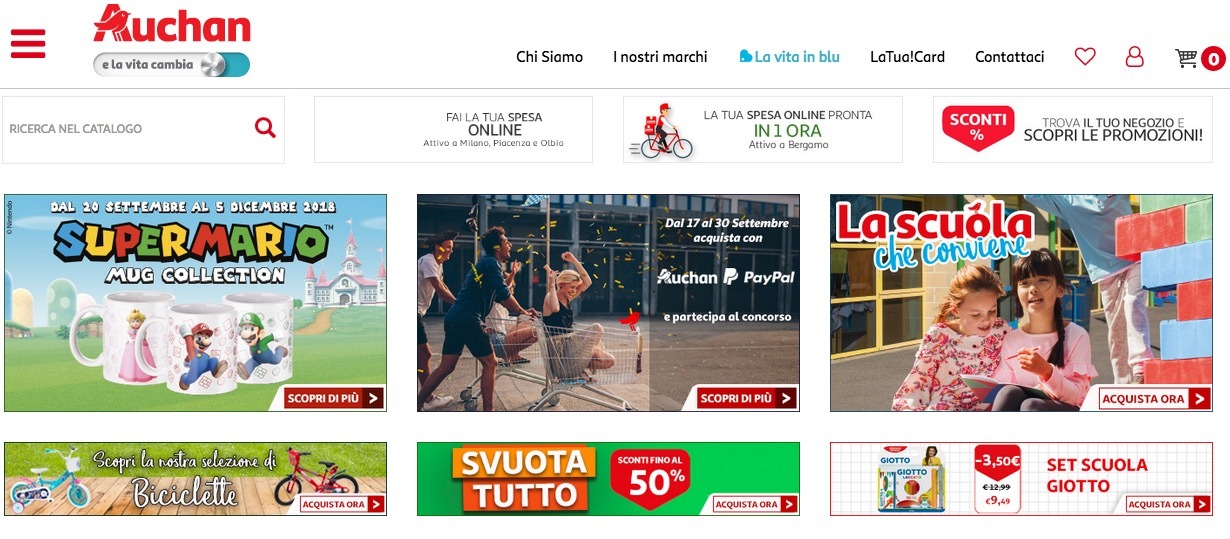 Auchan Retail Italia siglano una partnership strategica con Paypal