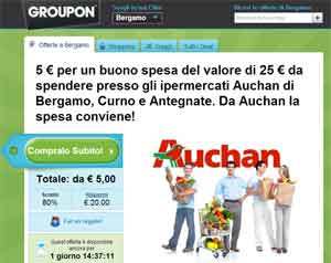 Auchan amplia la partnership con Groupon