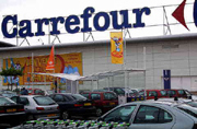 Carrefour in rosso