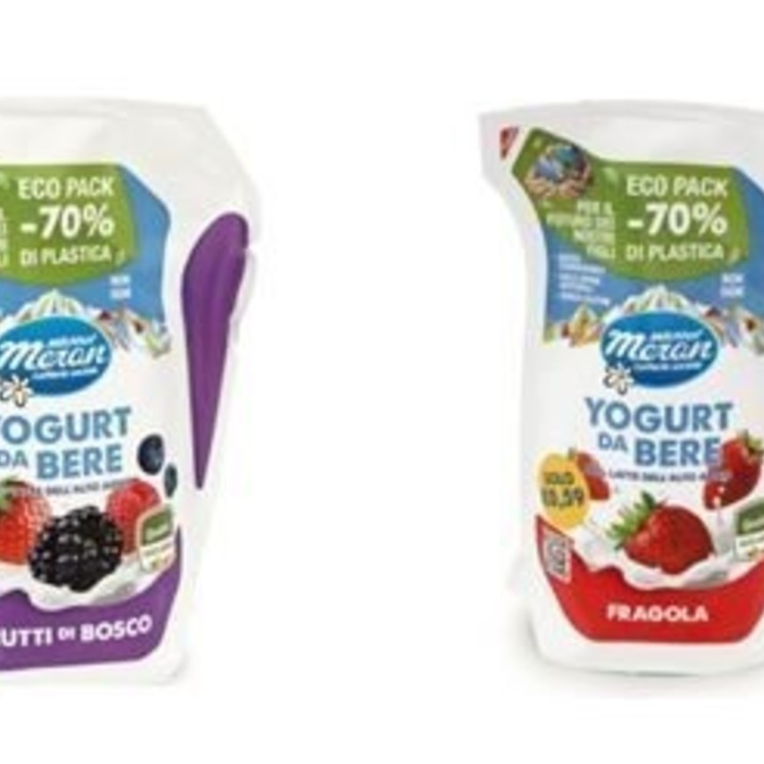 Latteria Merano: yogurt da bere in ecopack
