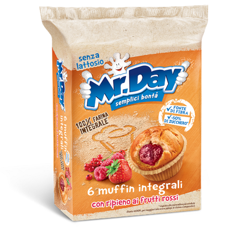 Mr. Day presenta il Muffin integrale ai frutti rossi